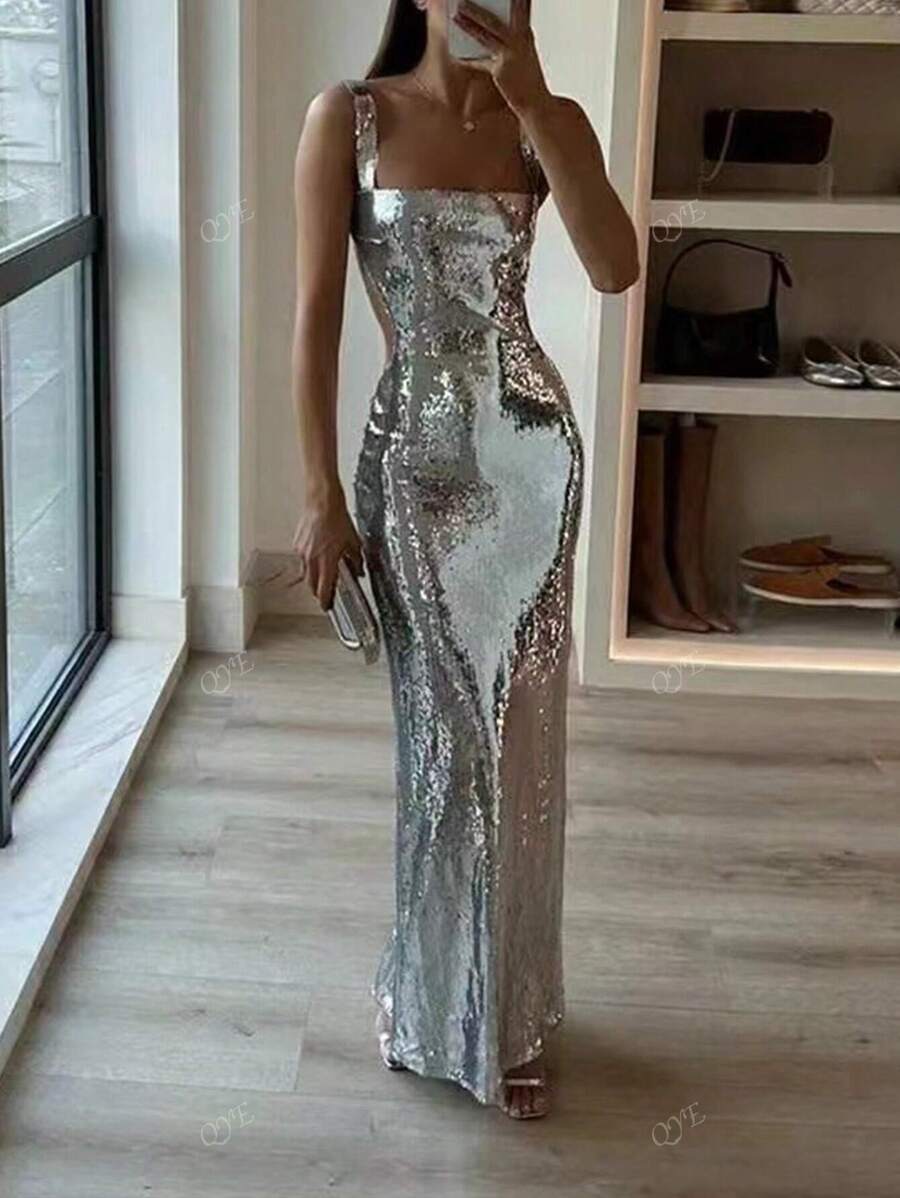 Women’s Sequin Maxi Dress for Christmas Party | Evening - Mason Luxor