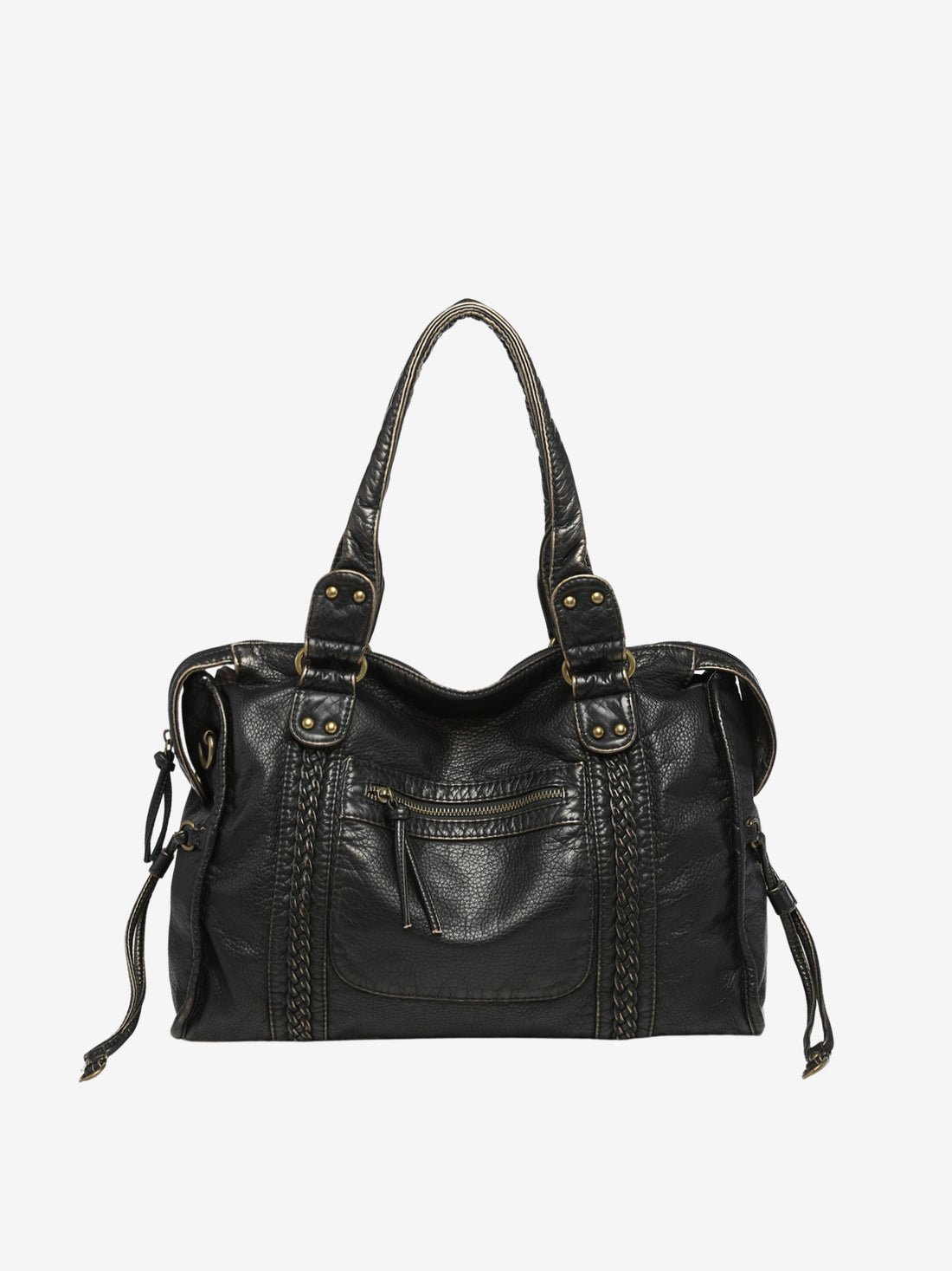 Women’s Shoulder Bag With Front Zip Pocket | Classic - Mason Luxor