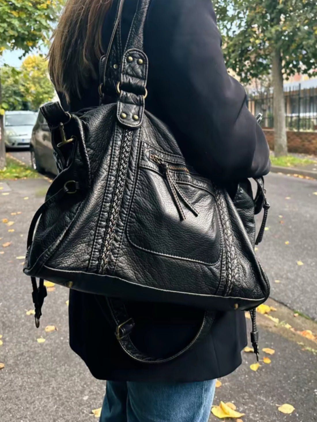 Women’s Shoulder Bag With Front Zip Pocket | Classic - Mason Luxor