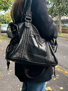 Women’s Shoulder Bag With Front Zip Pocket | Classic - Mason Luxor