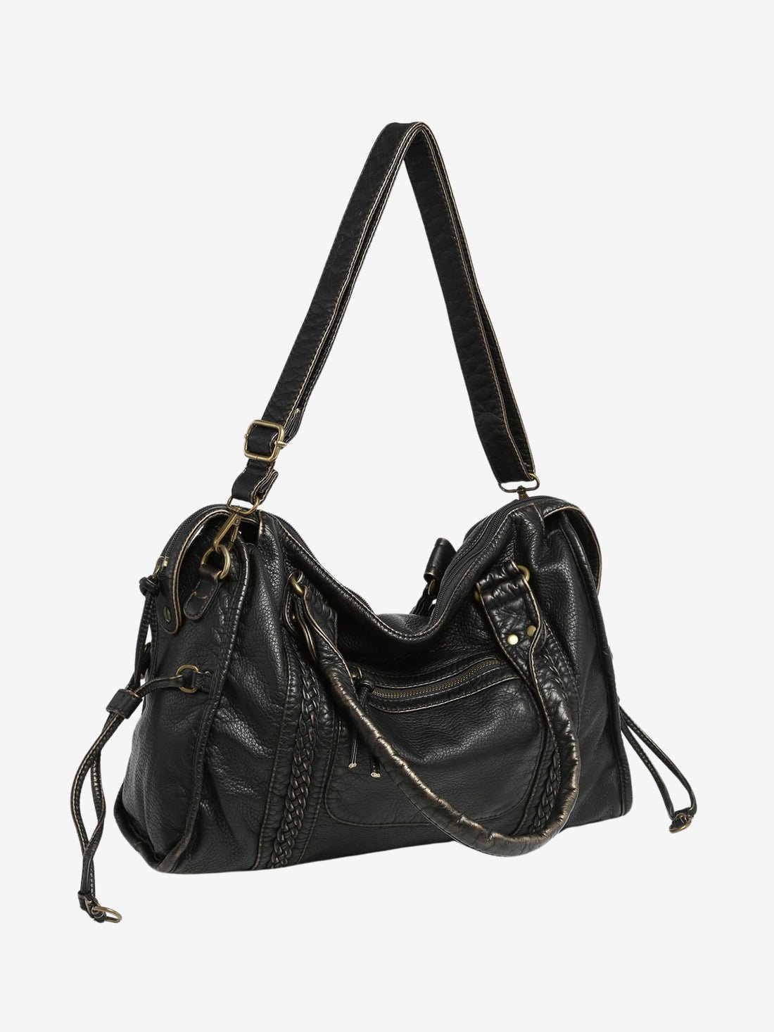 Women’s Shoulder Bag With Front Zip Pocket | Classic - Mason Luxor