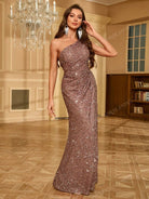 Women’s Side Slit Sequin Maxi Dress for Christmas Party | Evening - Mason Luxor