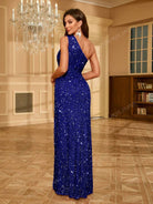 Women’s Side Slit Sequin Maxi Dress for Christmas Party | Evening - Mason Luxor
