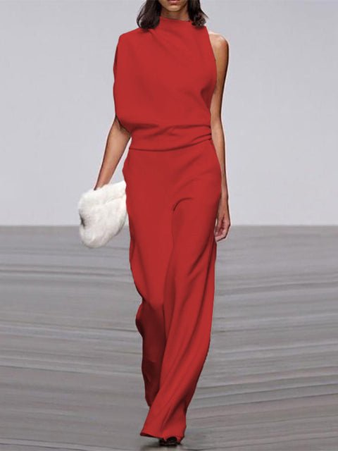 Women’s Sleeveless Jumpsuits With High Neck | Wedding - Mason Luxor