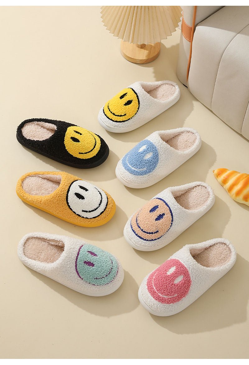 Women’s Slippers With Smiley Pattern | Cozy - Mason Luxor