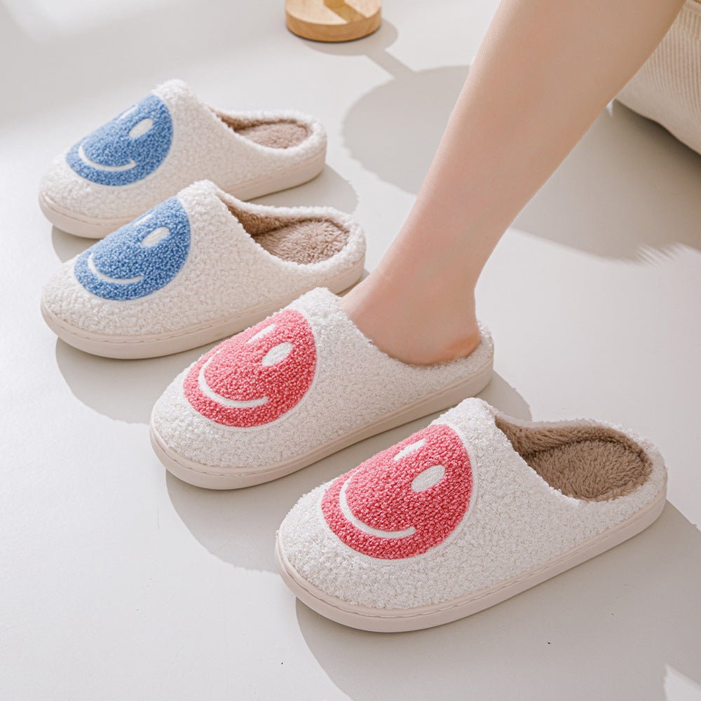 Women’s Slippers With Smiley Pattern | Cozy - Mason Luxor