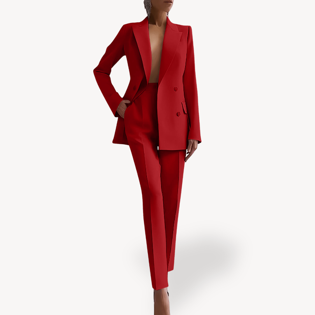 Women’s Suits with Double Breasted Blazer | 2 Piece - Mason Luxor