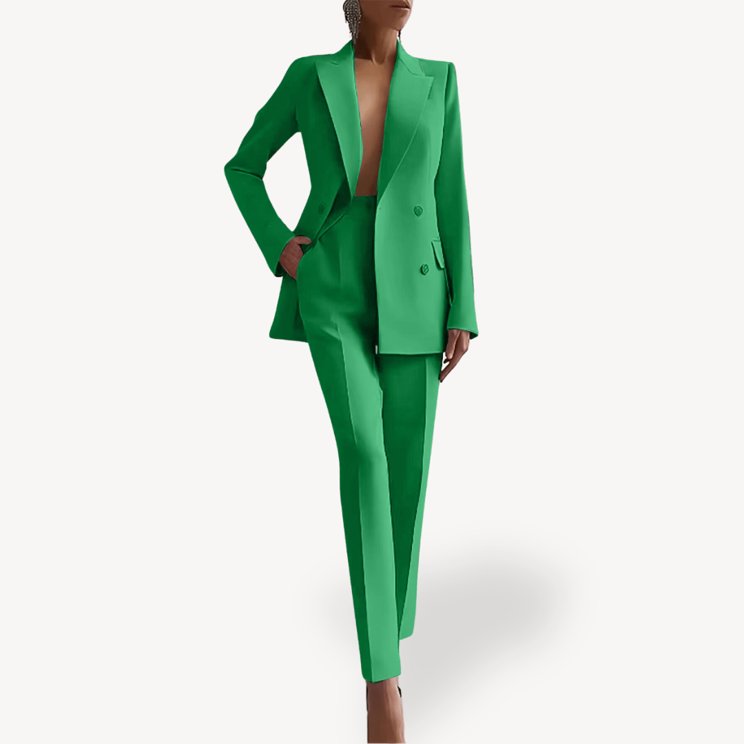 Women’s Suits with Double Breasted Blazer | 2 Piece - Mason Luxor