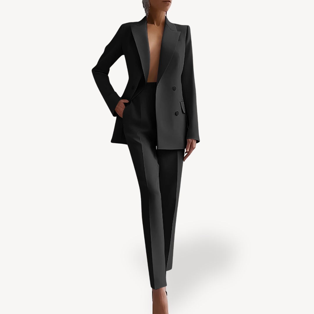 Women’s Suits with Double Breasted Blazer | 2 Piece - Mason Luxor