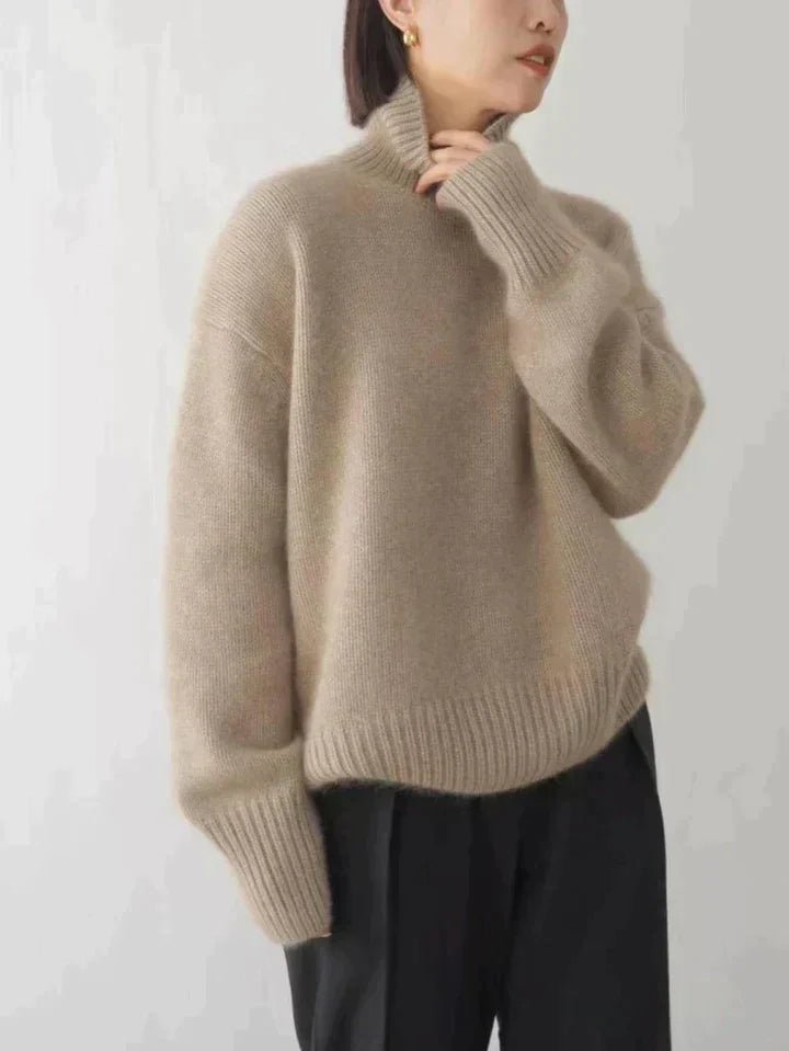 Women’s Sweater With Ribbed Turtleneck | Oversized - Mason Luxor