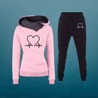 Women’s Tracksuits With Heart Print | Set - Mason Luxor