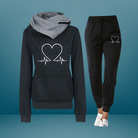 Women’s Tracksuits With Heart Print | Set - Mason Luxor