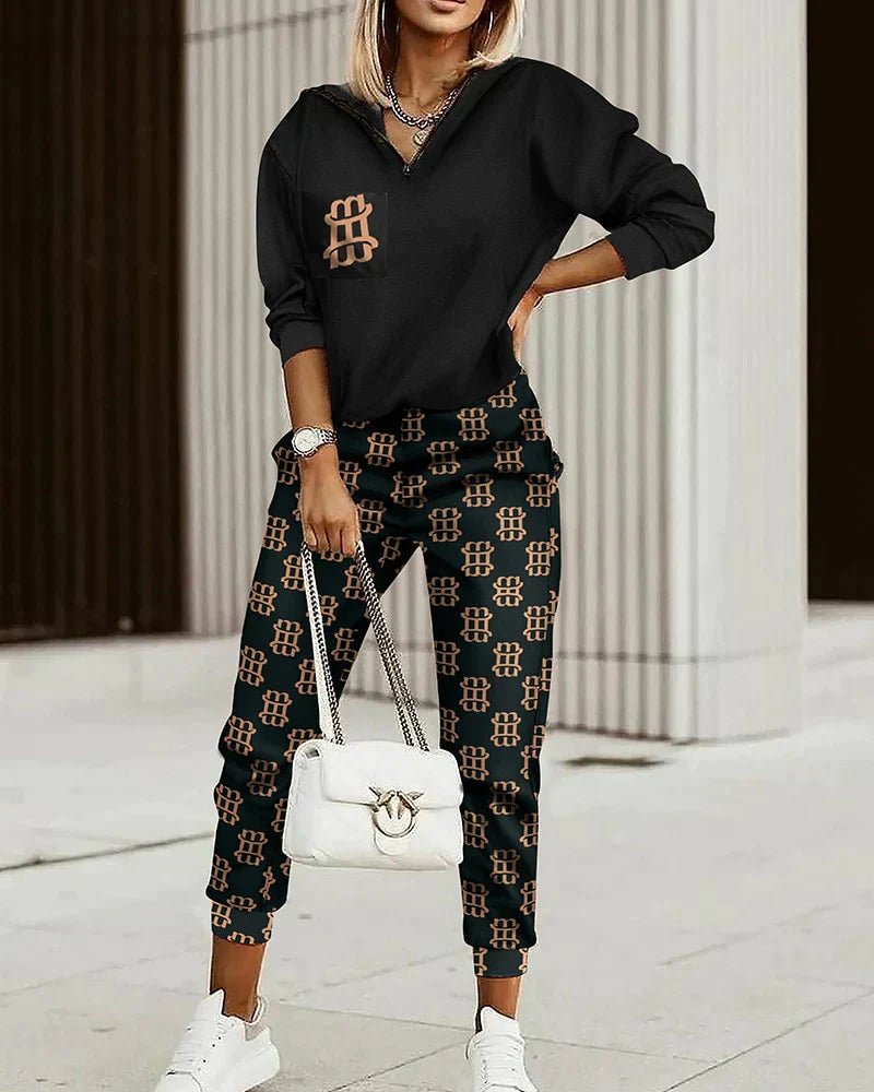 Women’s Tracksuits With Zip Collar | Set - Mason Luxor