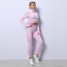 Women’s Tracksuits With Zip Crop Top | 3 Piece Set - Mason Luxor