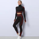 Women’s Tracksuits With Zip Crop Top | 3 Piece Set - Mason Luxor
