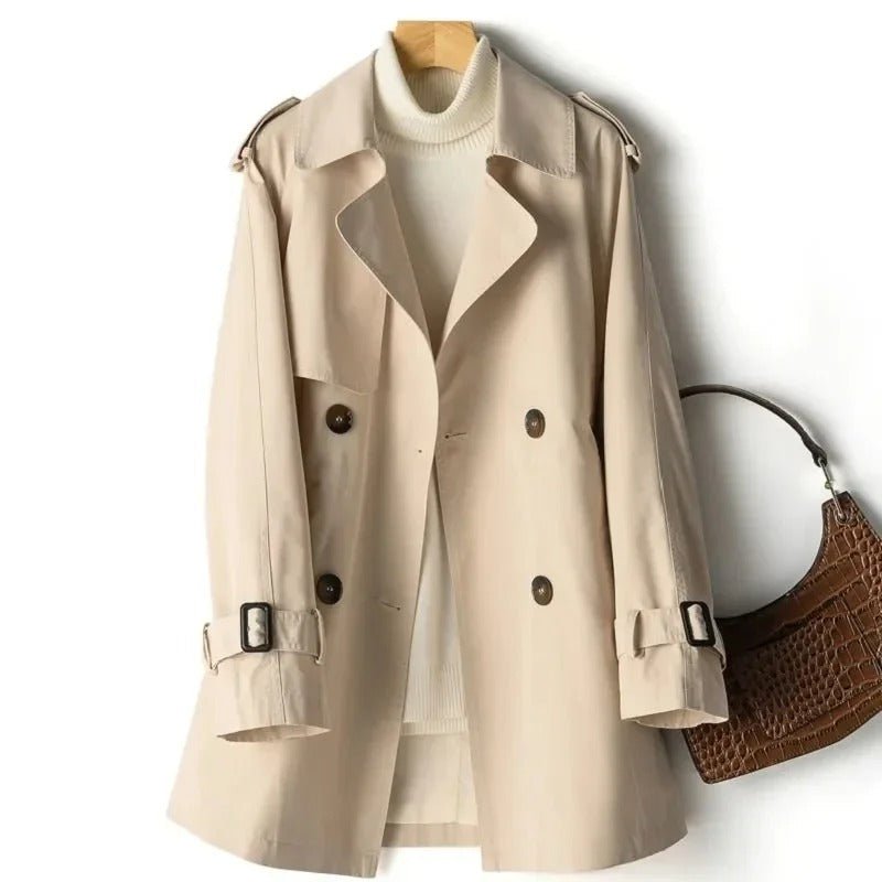 Women’s Trench Coat With Shoulder Tabs | Classic - Mason Luxor