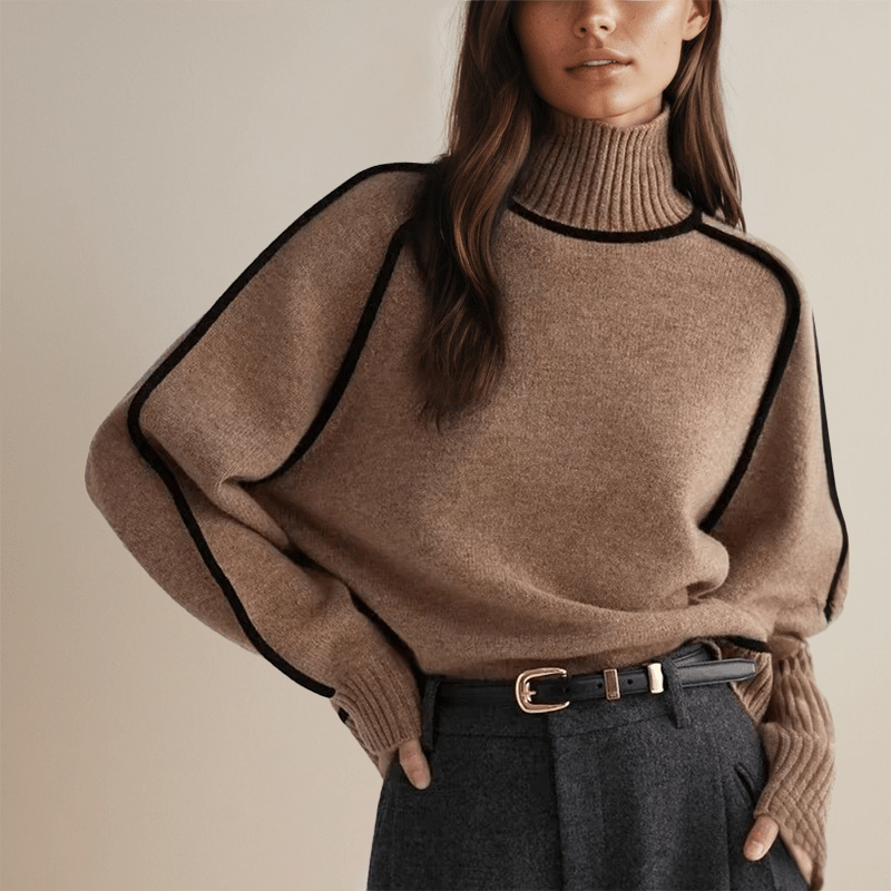 Women’s Turtleneck Jumpers With Relaxed Fit | Winter - Mason Luxor