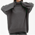 Women’s Turtleneck Jumpers With Ribbed Trim | Winter - Mason Luxor