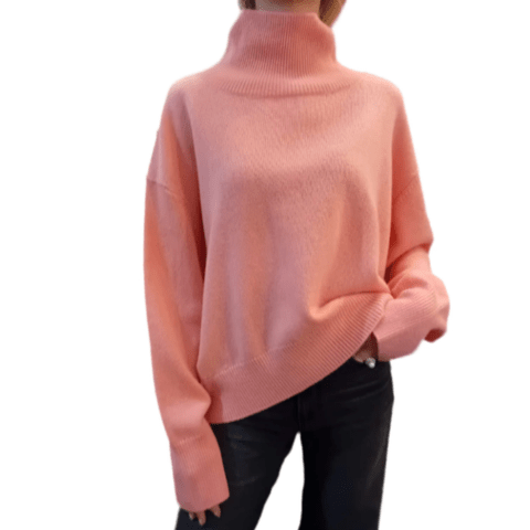 Women’s Turtleneck Jumpers With Ribbed Trim | Winter - Mason Luxor
