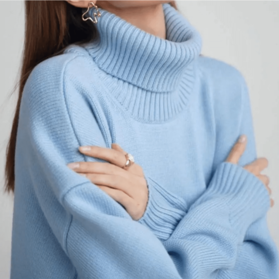 Women’s Turtleneck Jumpers With Ribbed Trim | Winter - Mason Luxor