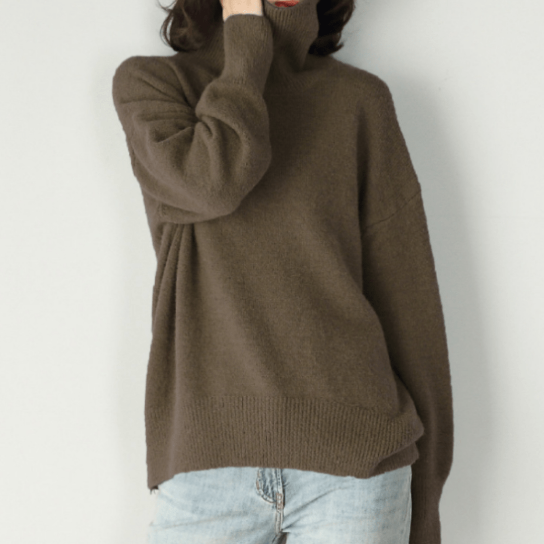 Women’s Turtleneck Jumpers With Ribbed Trim | Winter - Mason Luxor