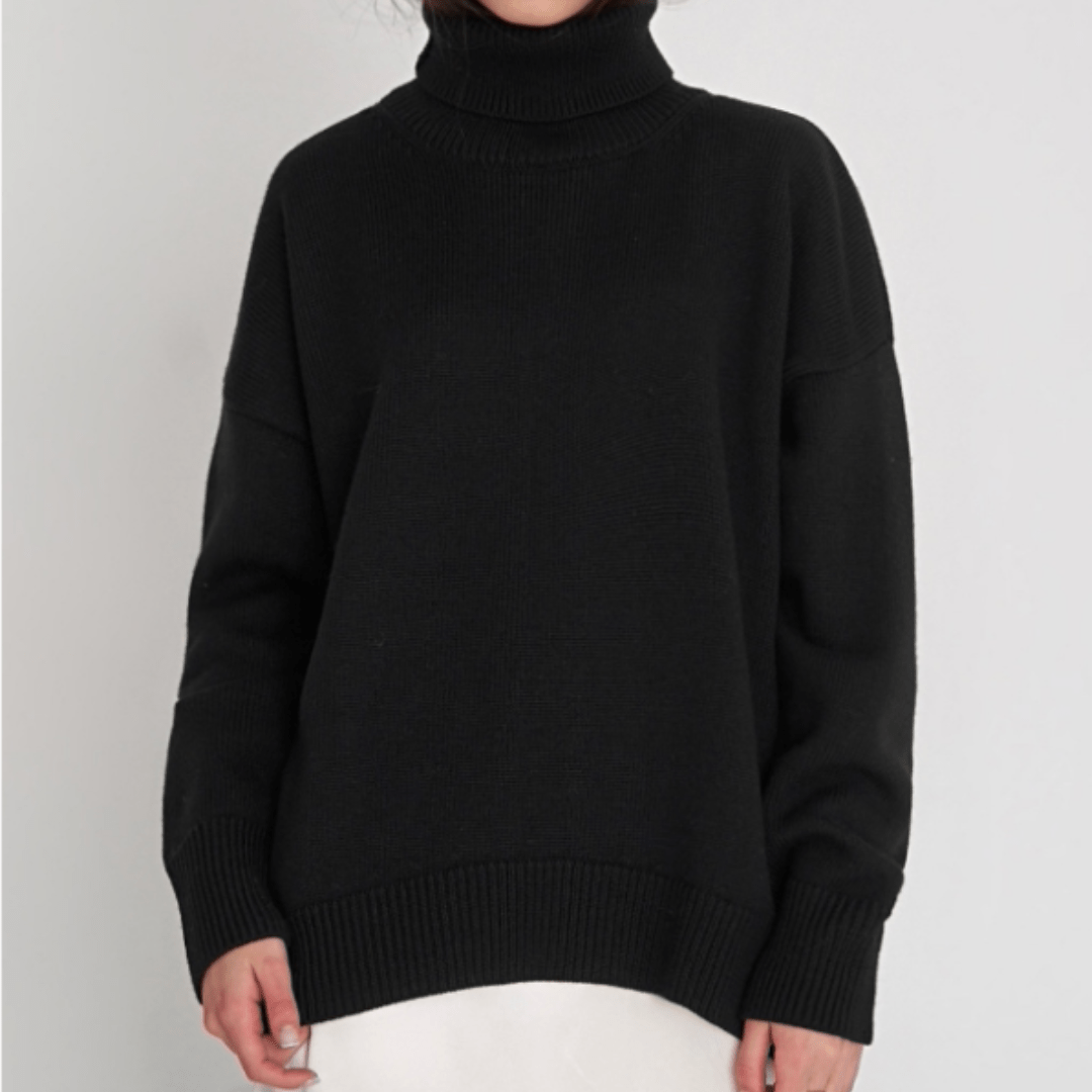 Women’s Turtleneck Jumpers With Ribbed Trim | Winter - Mason Luxor