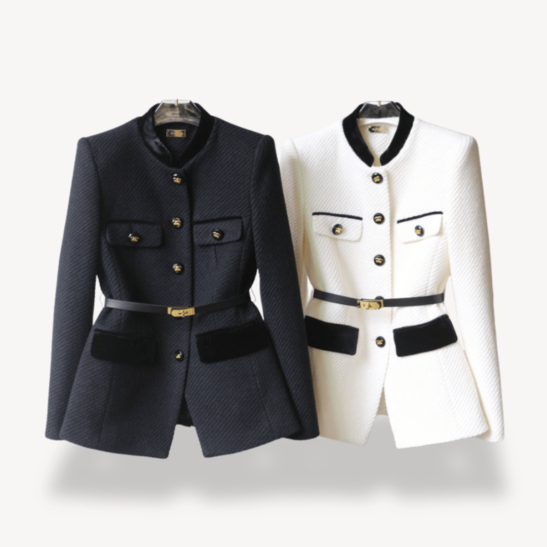 Women’s Tweed Jacket with Belt Detail | Winter - Mason Luxor