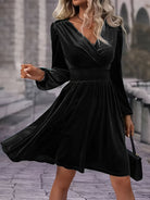 Women’s V Neck Mini Dress for Christmas Party | Evening - Mason Luxor