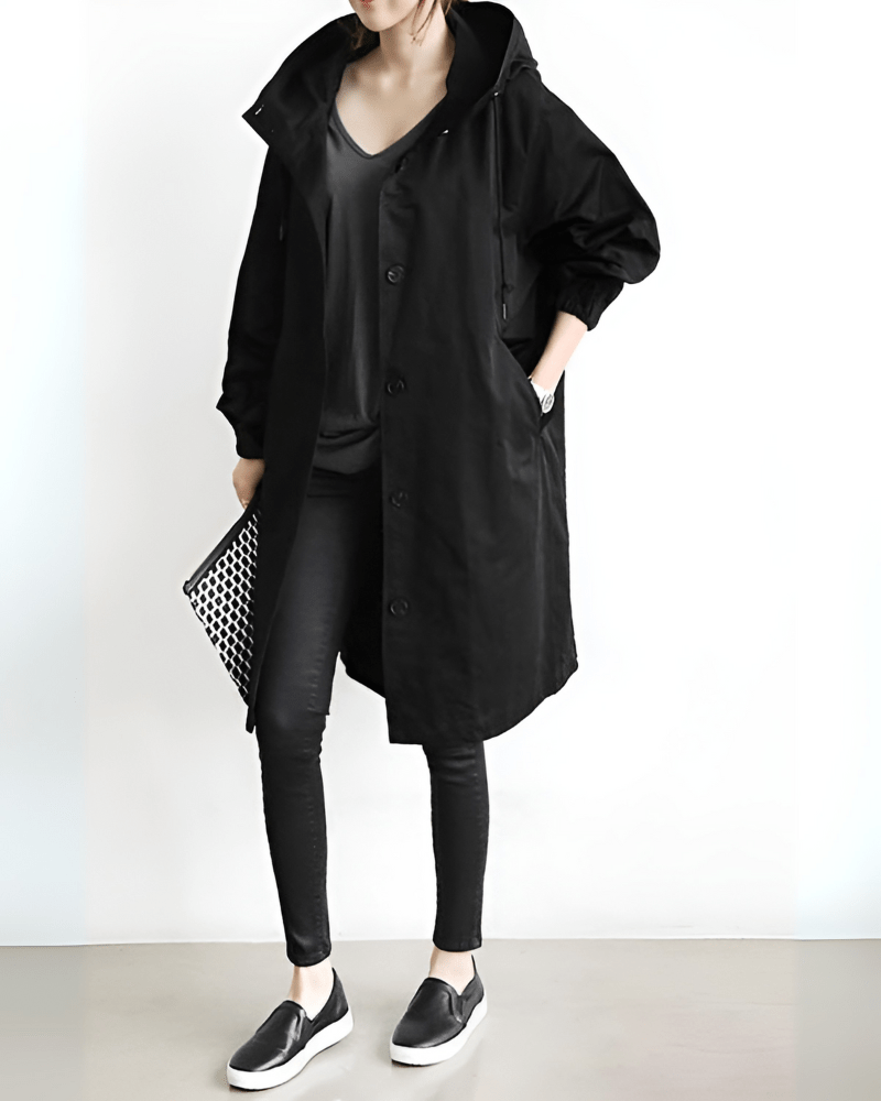 Women’s Waterproof Trench Coat With Hood | Spring - Mason Luxor