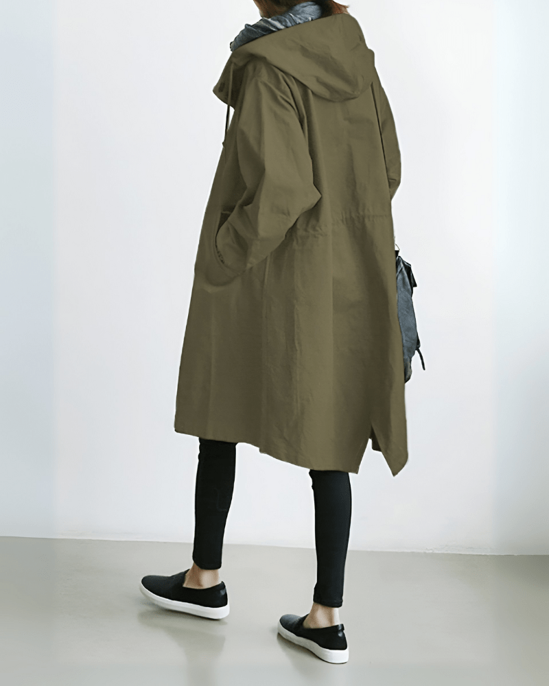Women’s Waterproof Trench Coat With Hood | Spring - Mason Luxor