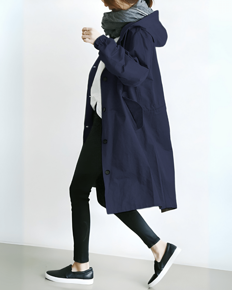Women’s Waterproof Trench Coat With Hood | Spring - Mason Luxor