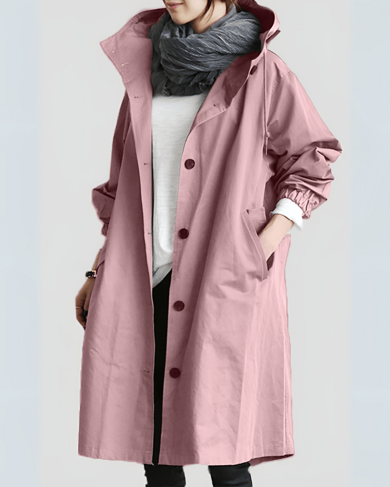 Women’s Waterproof Trench Coat With Hood | Spring - Mason Luxor