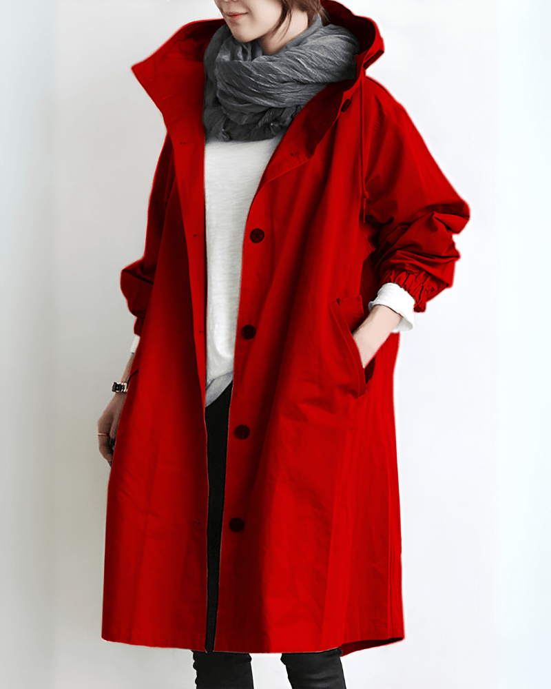 Women’s Waterproof Trench Coat With Hood | Spring - Mason Luxor