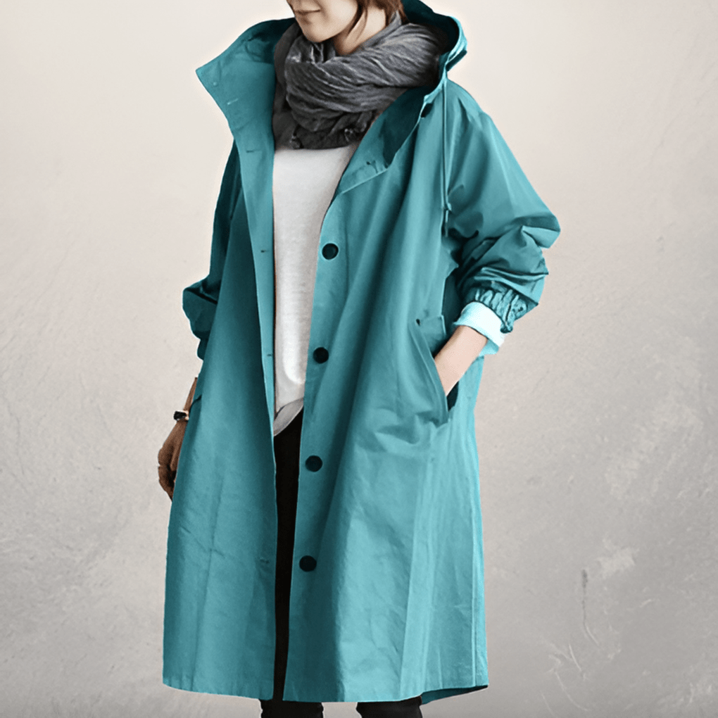 Women’s Waterproof Trench Coat With Hood | Spring - Mason Luxor