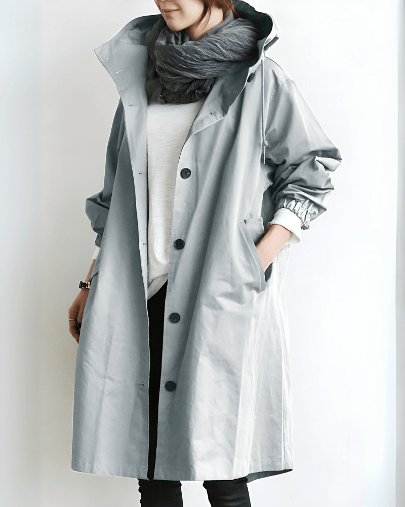 Women’s Waterproof Trench Coat With Hood | Spring - Mason Luxor
