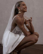 Women’s Wedding Dresses With Beaded Corset | White - Mason Luxor