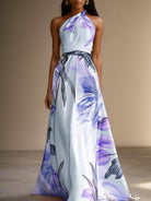 Women’s Wedding Guest Dresses With Halter Neck | Elegant - Mason Luxor