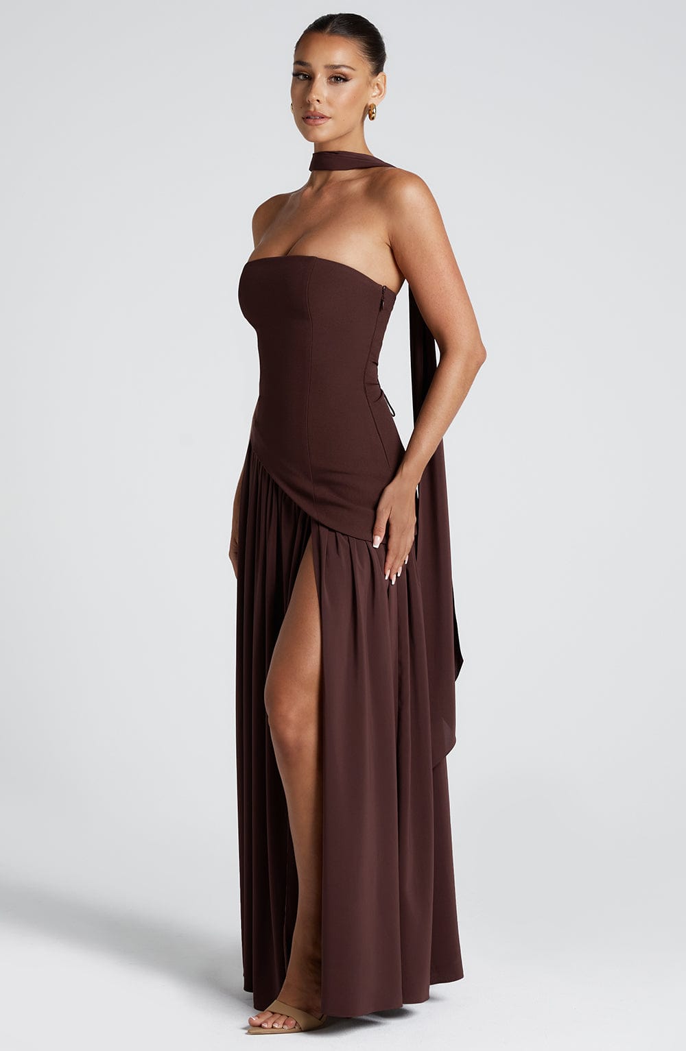 Women’s Wedding Guest Dresses With High Slit | Evening - Mason Luxor