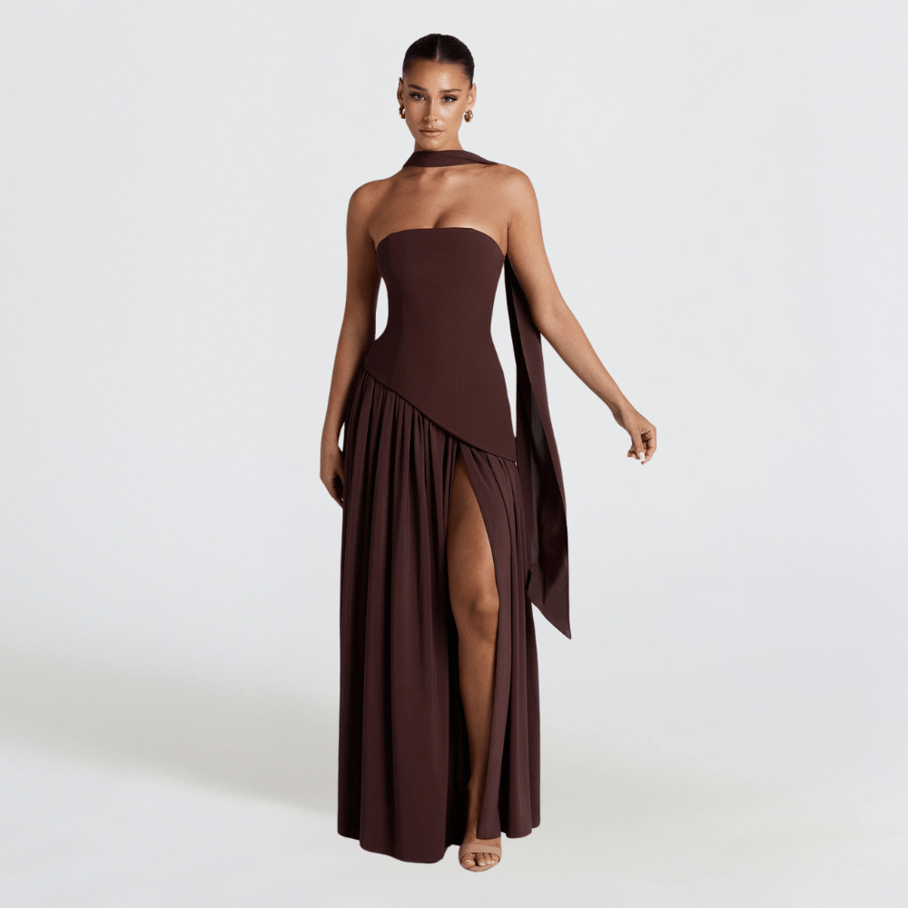 Women’s Wedding Guest Dresses With High Slit | Evening - Mason Luxor