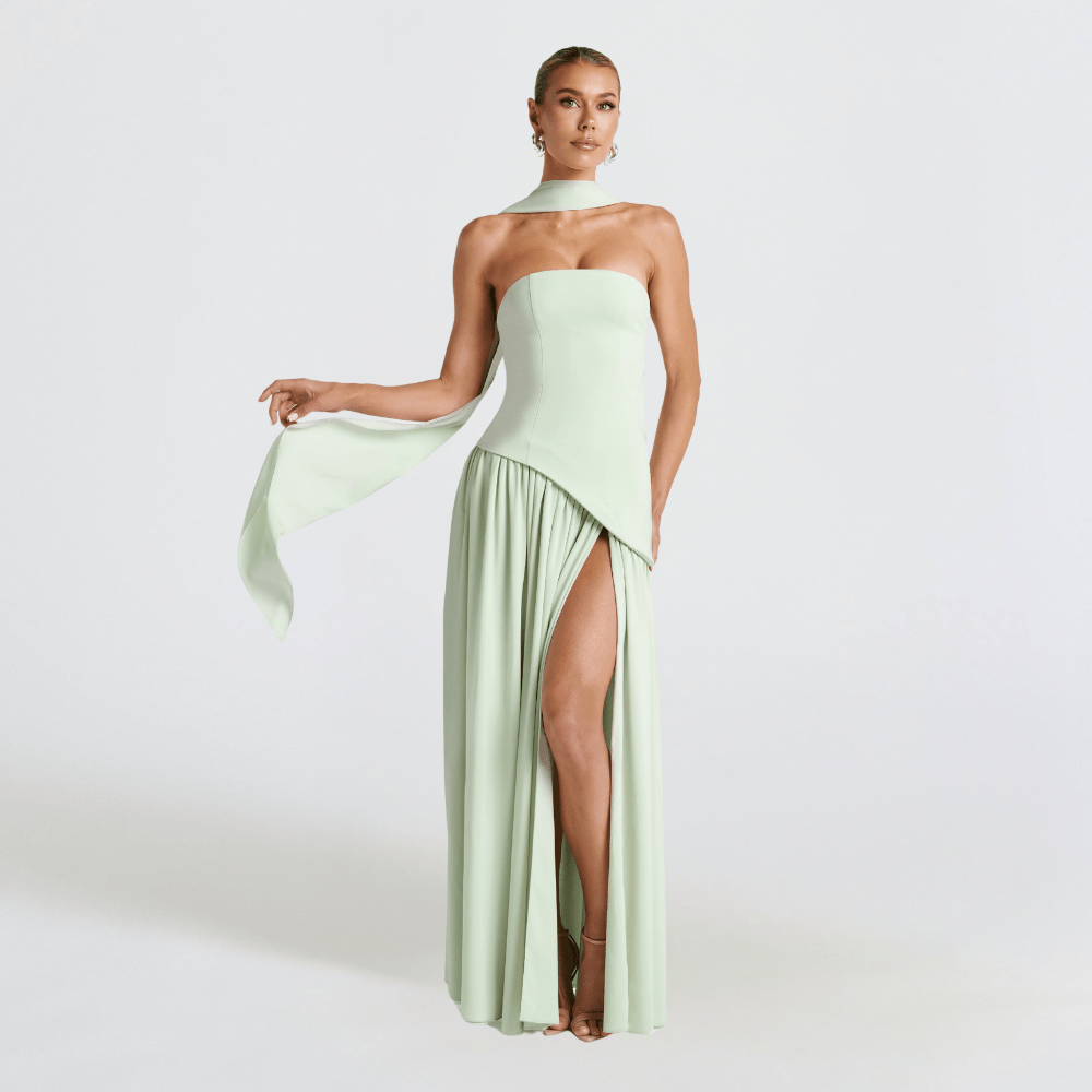 Women’s Wedding Guest Dresses With High Slit | Evening - Mason Luxor