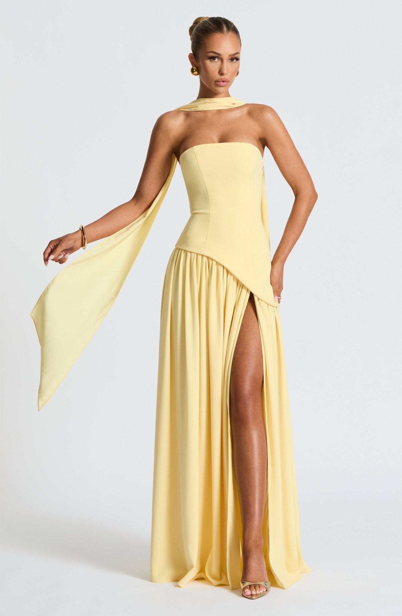 Women’s Wedding Guest Dresses With High Slit | Evening - Mason Luxor