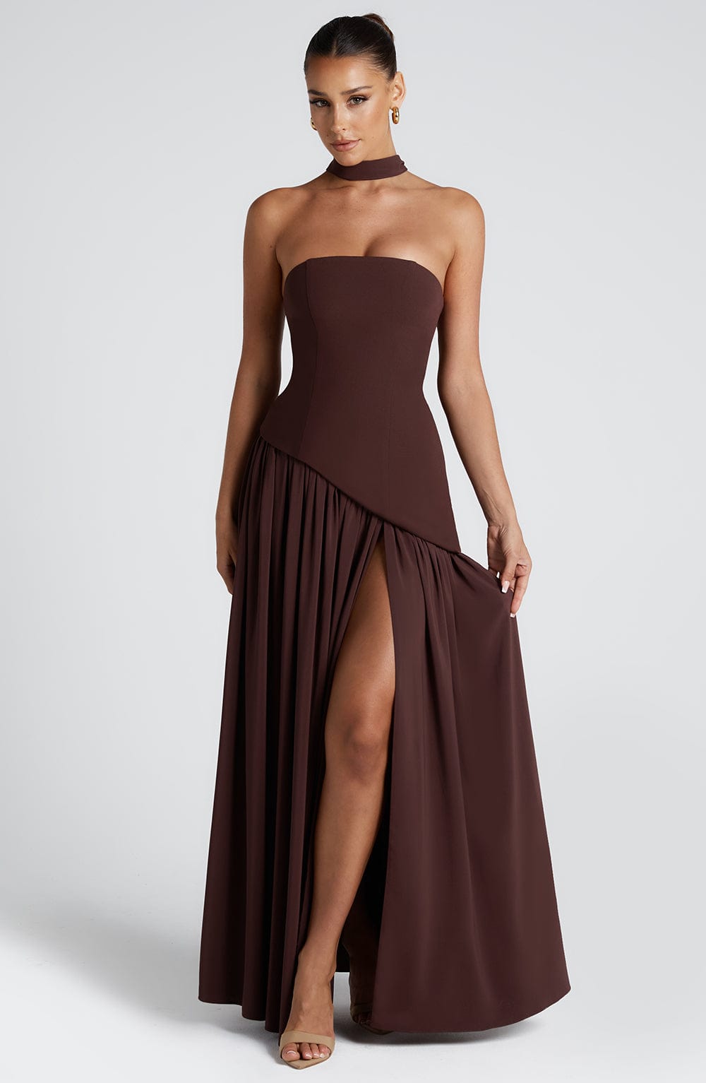 Women’s Wedding Guest Dresses With High Slit | Evening - Mason Luxor