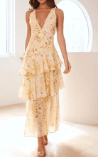 Women’s Wedding Guest Dresses With Tiered Skirt | Summer - Mason Luxor