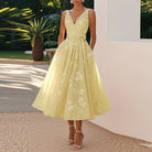 Women’s Wedding Guest Dresses With V Neck | Party - Mason Luxor