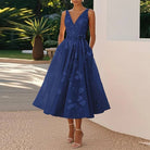 Women’s Wedding Guest Dresses With V Neck | Party - Mason Luxor