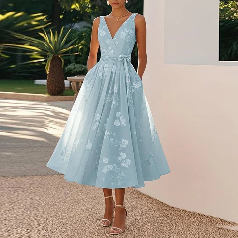 Women’s Wedding Guest Dresses With V Neck | Party - Mason Luxor