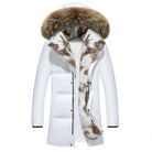 Women’s White Fur Coat With Hooded Design | Winter - Mason Luxor