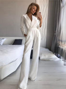 Women’s Wide Leg Jumpsuits With Structured Design | Wedding - Mason Luxor