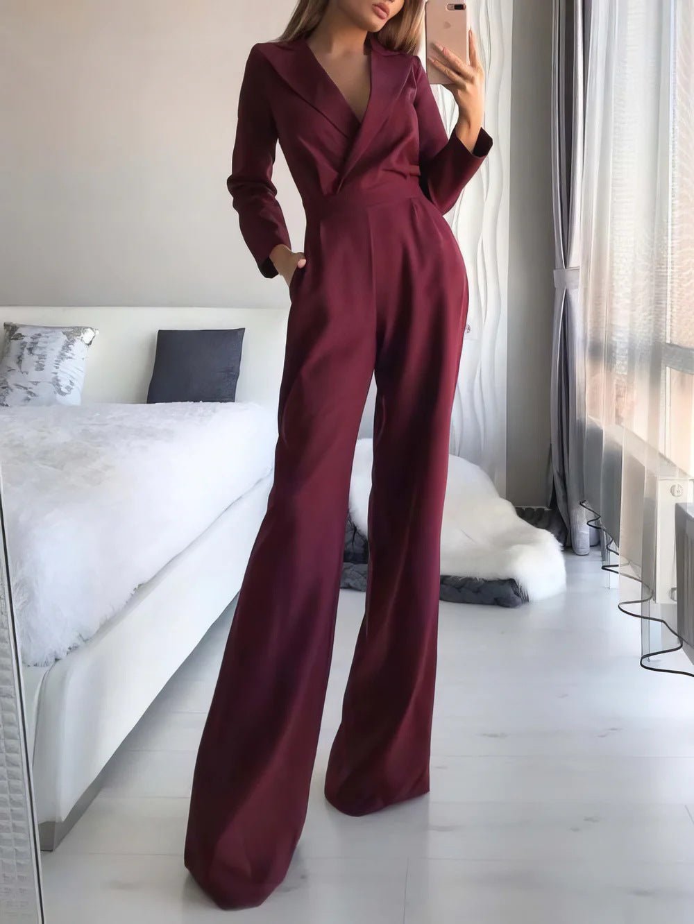 Women’s Wide Leg Jumpsuits With Structured Design | Wedding - Mason Luxor